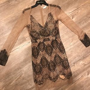 Shop Hopes, Black Lace detailing dress, Small